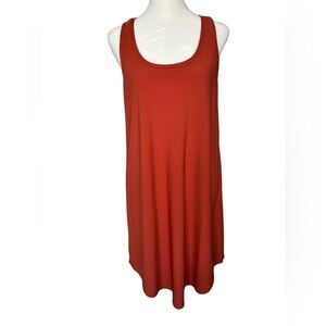 Leith dress burnt orange flowy racerback dress- size Medium